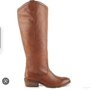 Leather riding boots